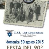 ... il manifesto della festa del 90° anniversario di fondazione della sezione C.A.I. di Vittorio Veneto ...